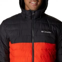 Columbia Men's Powder Lite Hooded Jacket Red Quartz/shark -Columbia Sales Store unnamed file 771