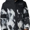 Columbia Boy's Might Mogul II Jacket For Boys' Black Geo Mt/black -Columbia Sales Store unnamed file 779