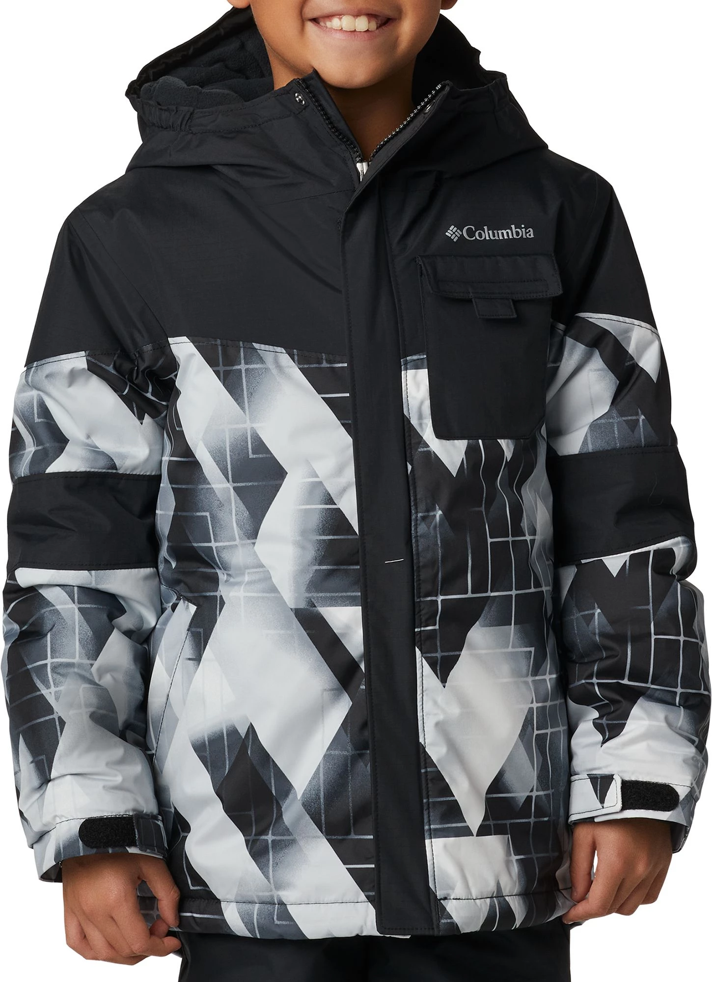 Columbia Boy's Might Mogul II Jacket For Boys' Black Geo Mt/black 3 Columbia Boy's Might Mogul II Jacket For Boys' Black Geo Mt/black