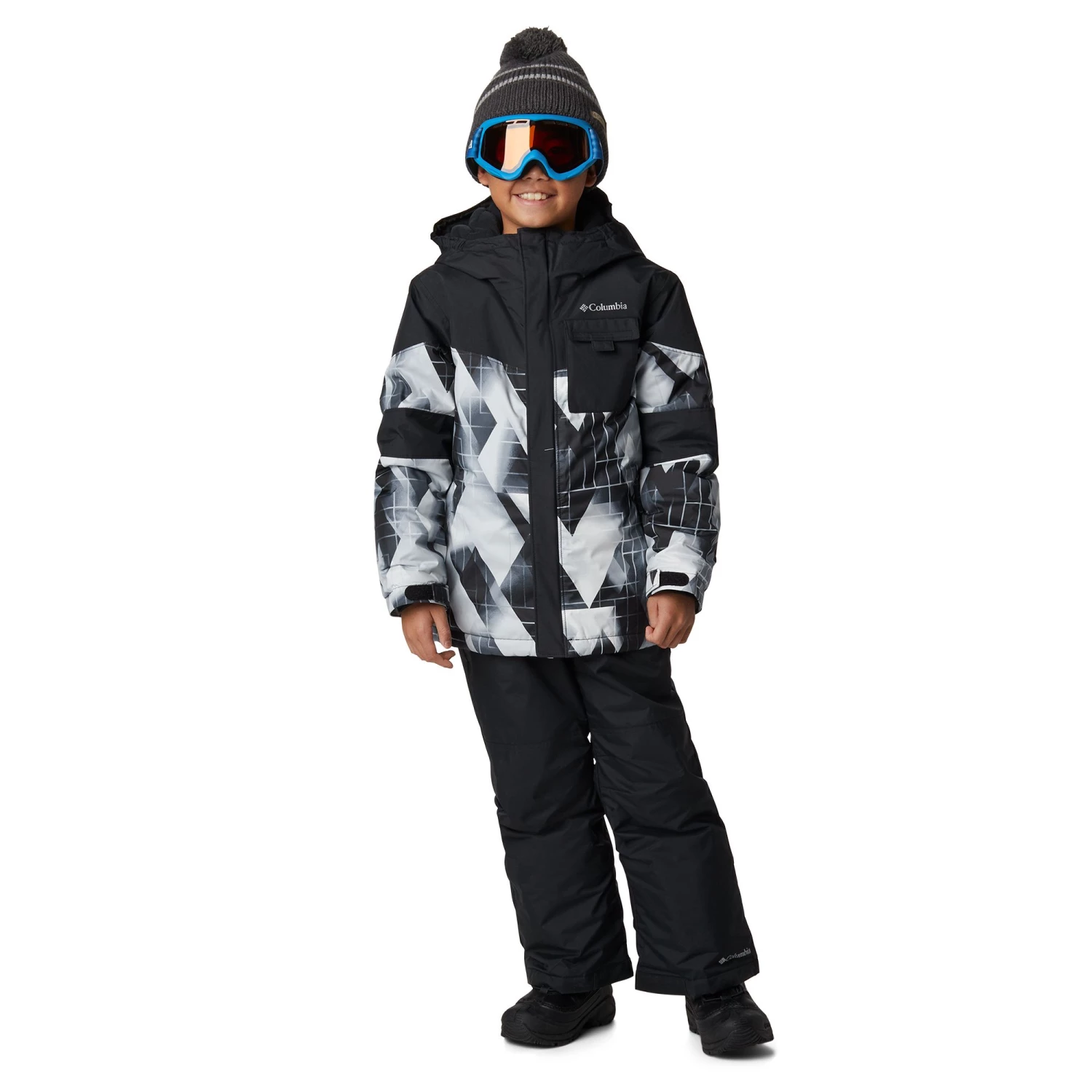 Columbia Boy's Might Mogul II Jacket For Boys' Black Geo Mt/black 4 Columbia Boy's Might Mogul II Jacket For Boys' Black Geo Mt/black - Image 2