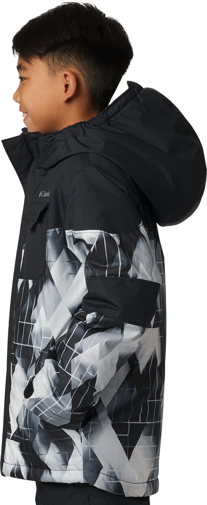 Columbia Boy's Might Mogul II Jacket For Boys' Black Geo Mt/black 6 Columbia Boy's Might Mogul II Jacket For Boys' Black Geo Mt/black - Image 4