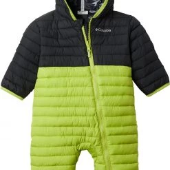 Columbia Infant Powder Lite Reversible Bunting For Girls' Bright Chartreuse/black