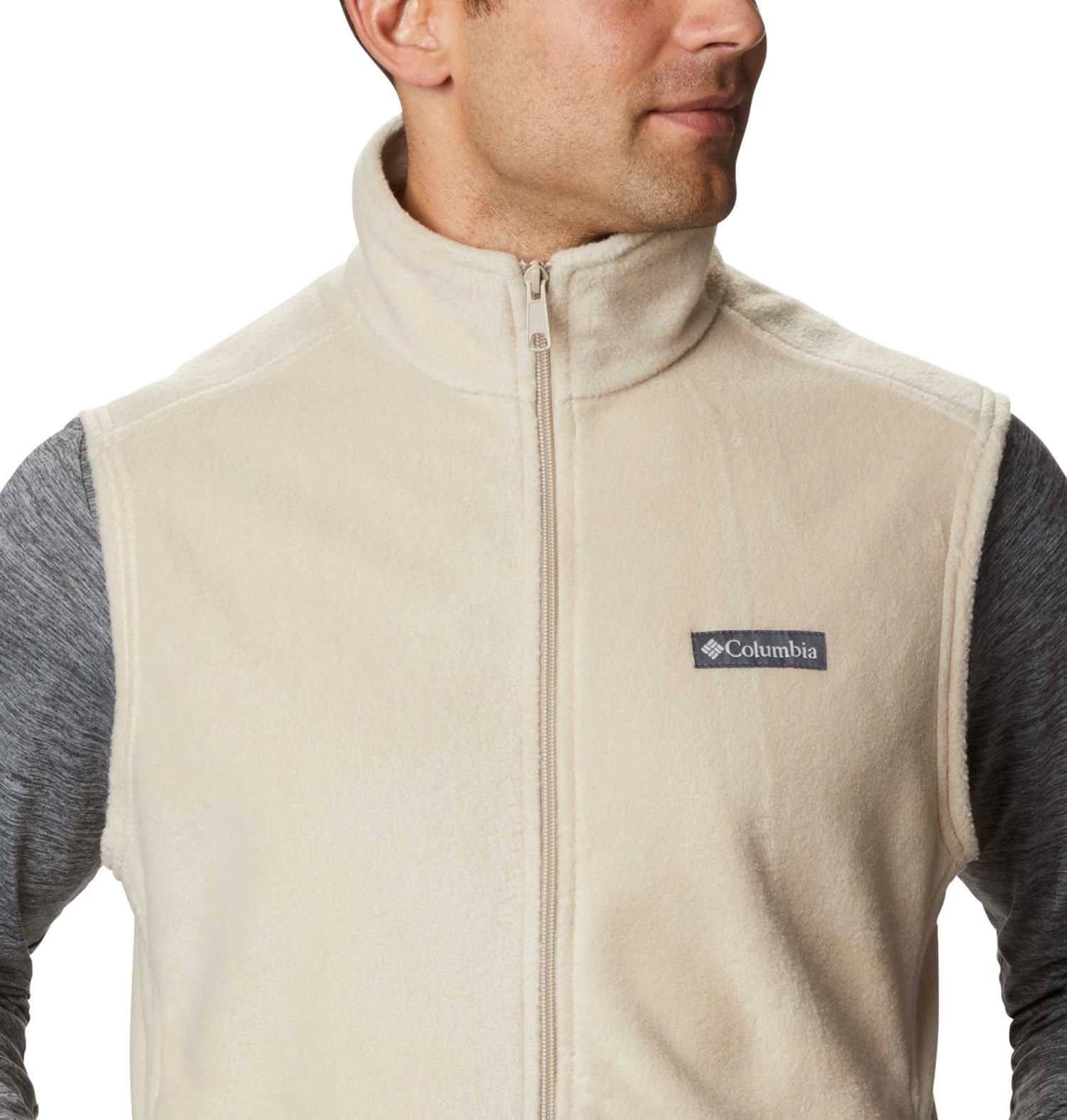 Columbia Men's Steens Mountain Fleece Vest Grill/black 7 Columbia Men's Steens Mountain Fleece Vest Grill/black - Image 5