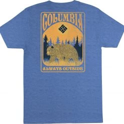 Columbia Men's BurgleGraphic T-Shirt Super Blue Heather