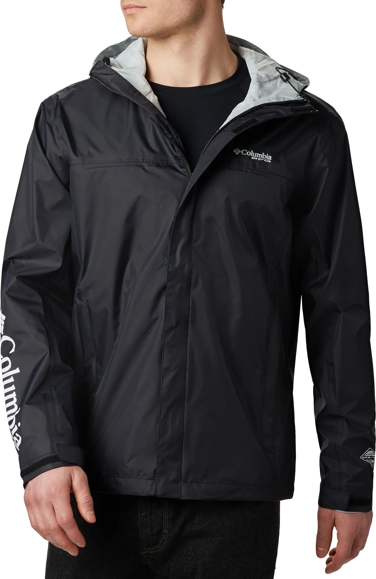 Columbia PFG Mens' Storm Rain Jacket Black 3 Columbia PFG Mens' Storm Rain Jacket Black