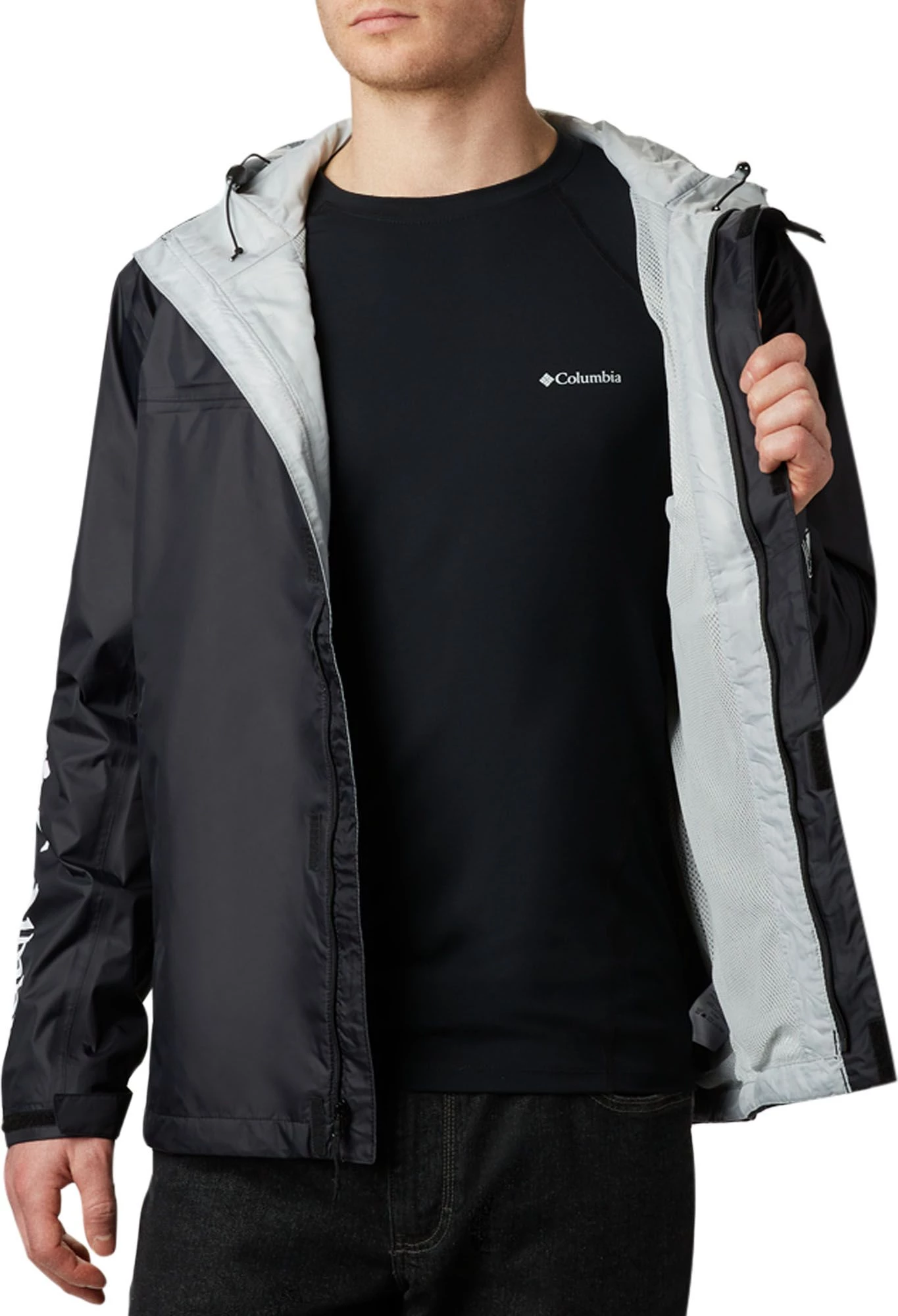 Columbia PFG Mens' Storm Rain Jacket Black 5 Columbia PFG Mens' Storm Rain Jacket Black - Image 3
