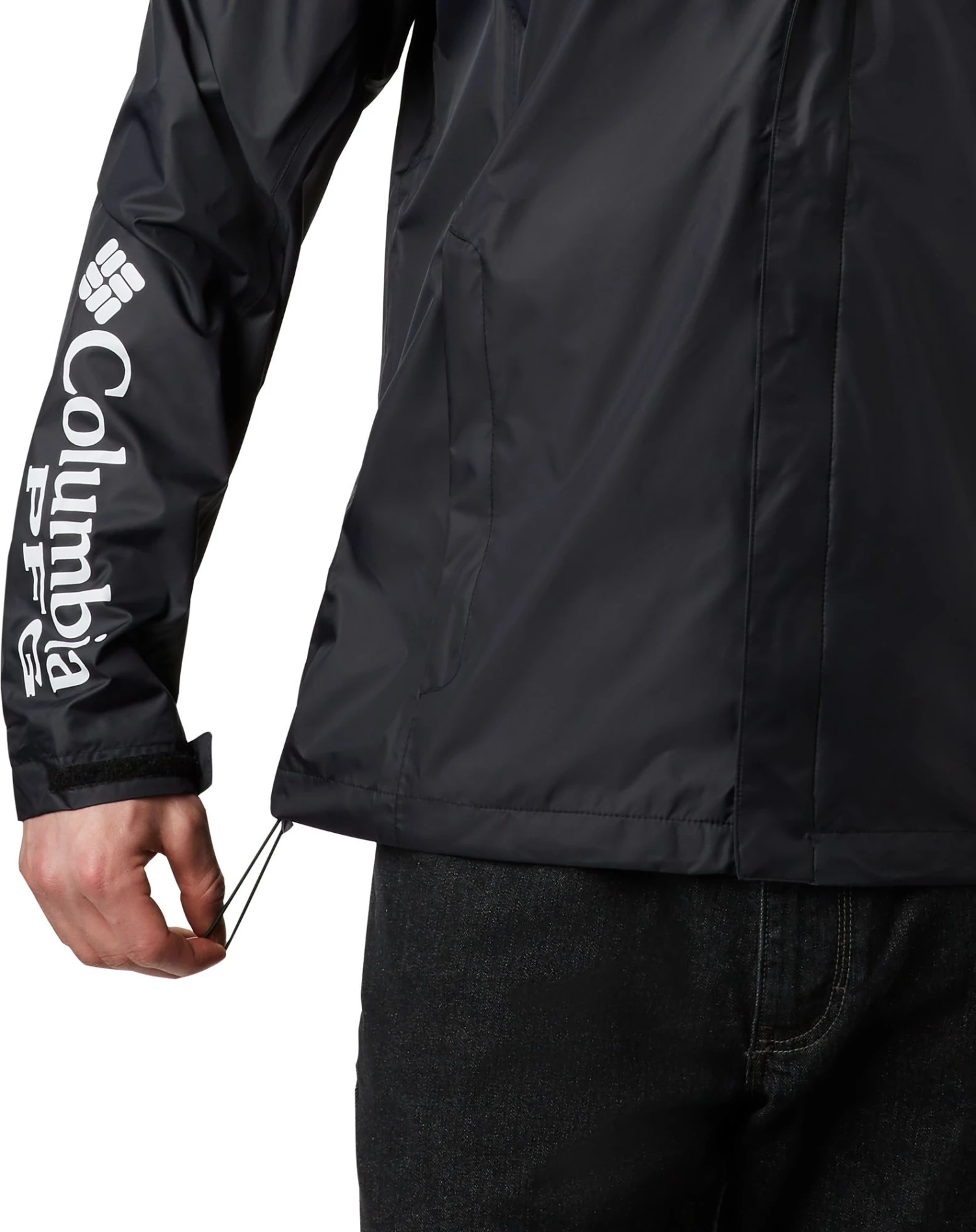 Columbia PFG Mens' Storm Rain Jacket Black 6 Columbia PFG Mens' Storm Rain Jacket Black - Image 4
